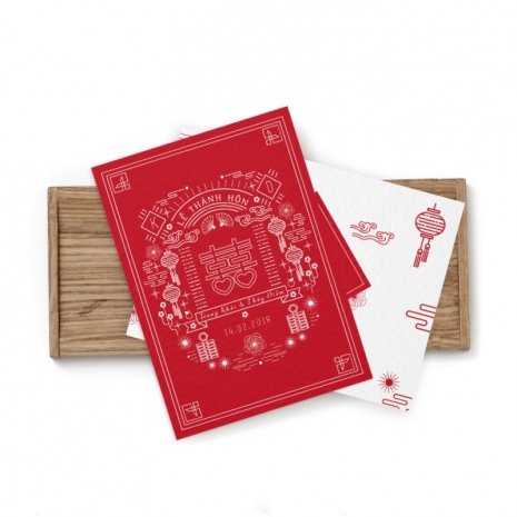 Thiệp Cưới Song Hỷ