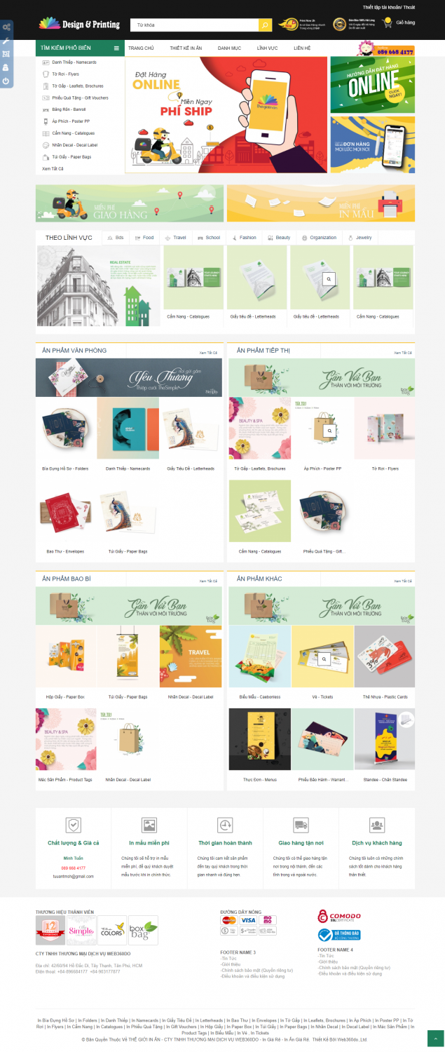 THẾ GIỚI IN ẤN CTY TNHH THƯƠNG MẠI DỊCH VỤ WEB360DO in giá rẻ in ấn giá rẻ
